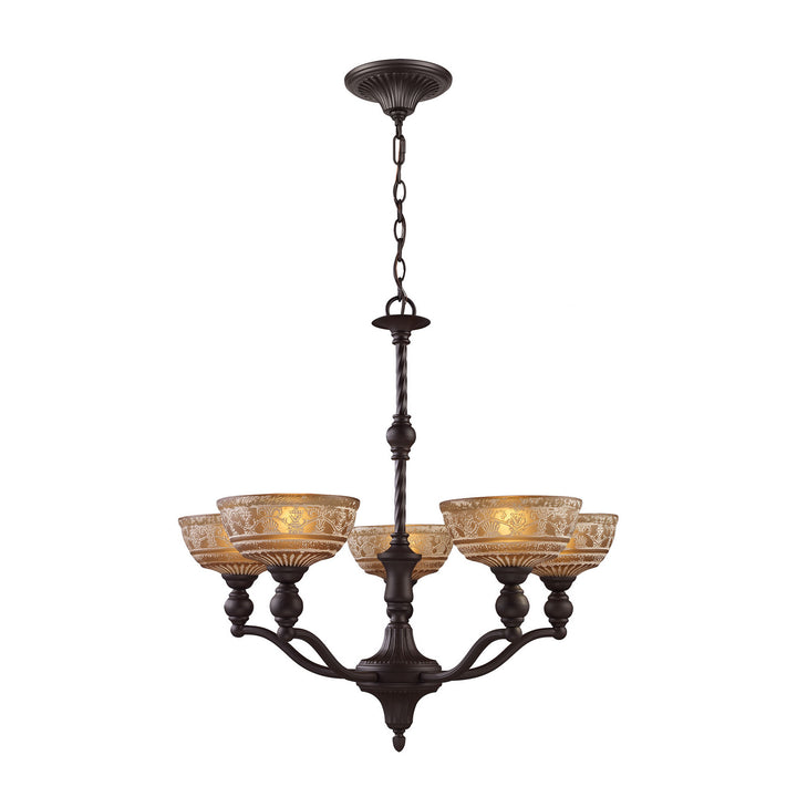Elk Norwich 66197-5 Chandelier Light - Oiled Bronze