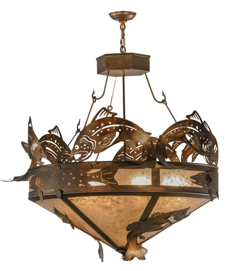 Meyda Tiffany Catch Of The Day 30766 Pendant Light - Antique Copper