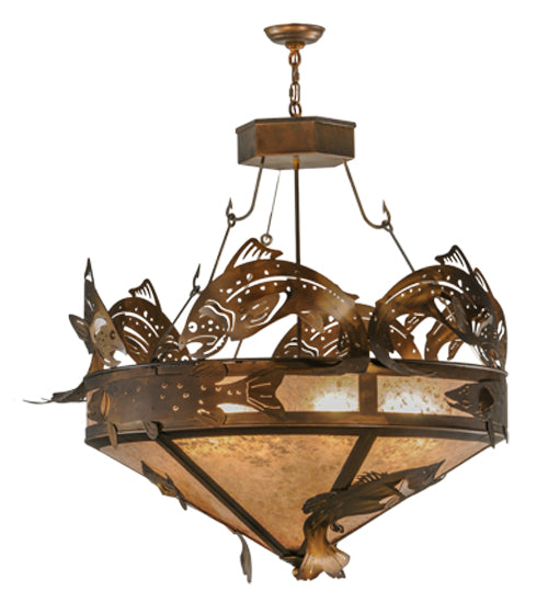 Meyda Tiffany Catch Of The Day 30766 Pendant Light - Antique Copper