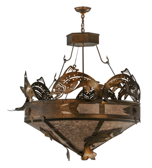 Meyda Tiffany Catch Of The Day 30766 Pendant Light - Antique Copper