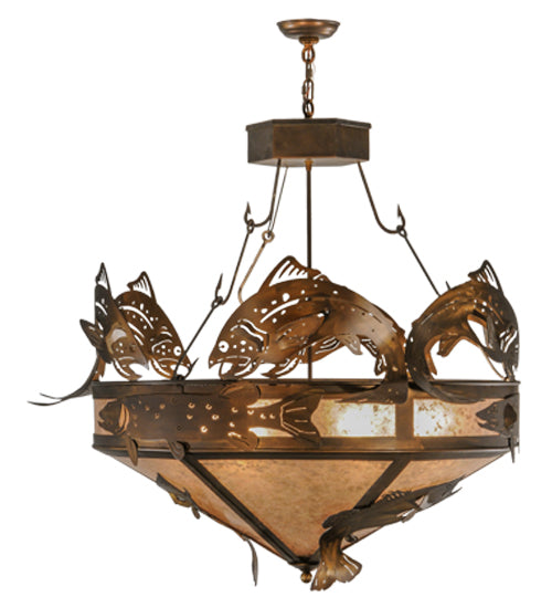 Meyda Tiffany Catch Of The Day 30766 Pendant Light - Antique Copper