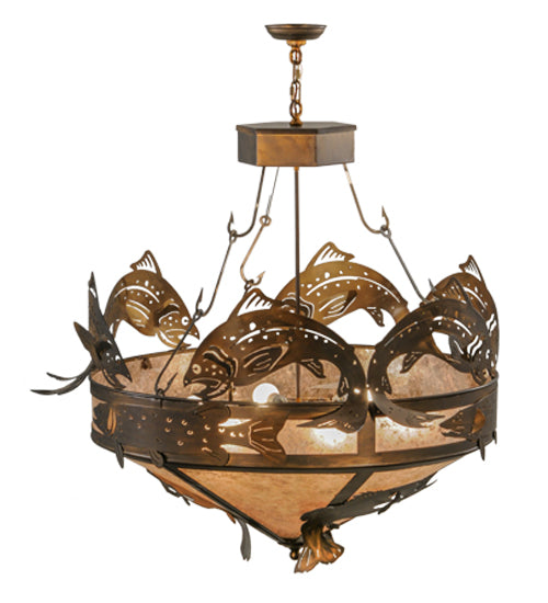 Meyda Tiffany Catch Of The Day 30766 Pendant Light - Antique Copper