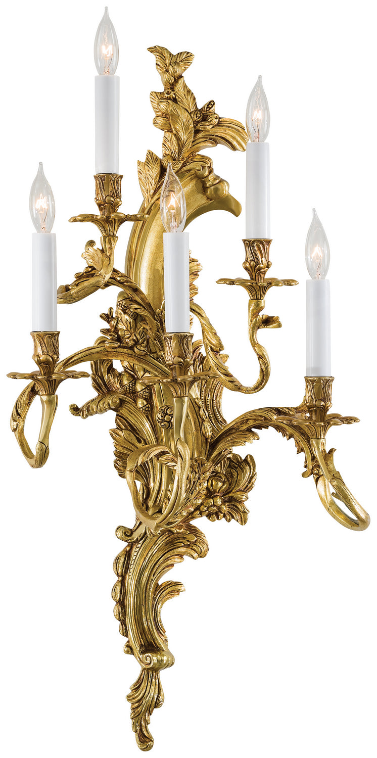 Metropolitan Metropolitan N2195-R Wall Light - Aged French Gold