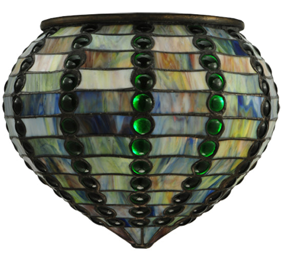 Meyda Tiffany Lighting 30802 Jeweled Beehive Shade Lamp Shade Multicolored