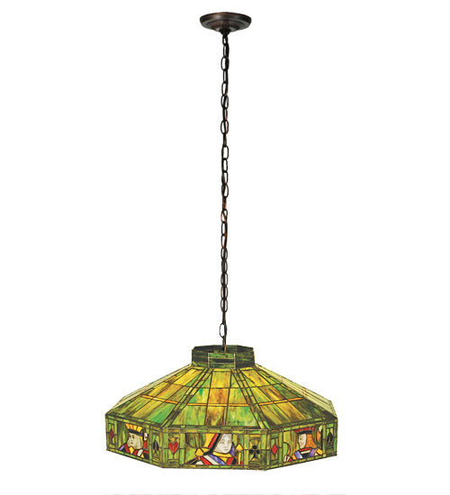 Meyda Tiffany Poker Face 30832 Pendant Light - Mahogany Bronze