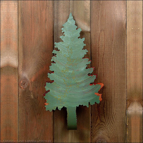 Avalanche Ranch Crestline-Pine Shadows A10713-04 Wall Light - Pine Green/Rust Patina