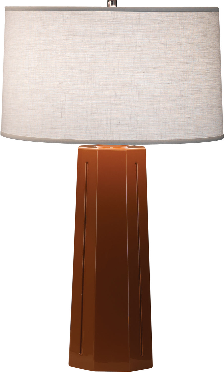 Robert Abbey Lighting 974 Mason Lamp Cinnamon Glazed