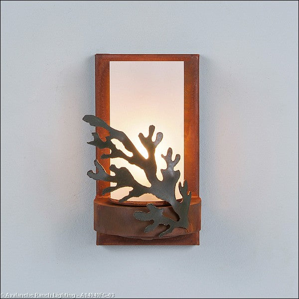 Avalanche Ranch Wisley-Cedar Bough A14949FC-03 Wall Light - Cedar Green/Rust Patina