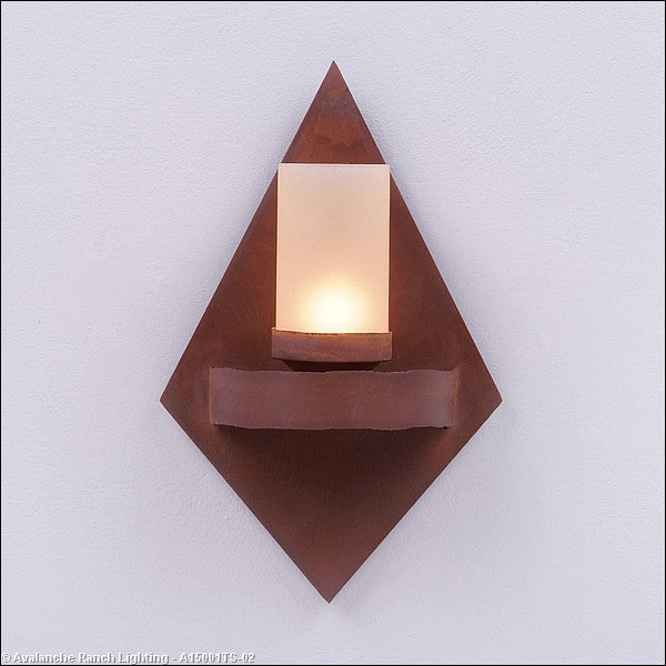 Avalanche Ranch Wisley A15001TS-02 Wall Light - Rust Patina