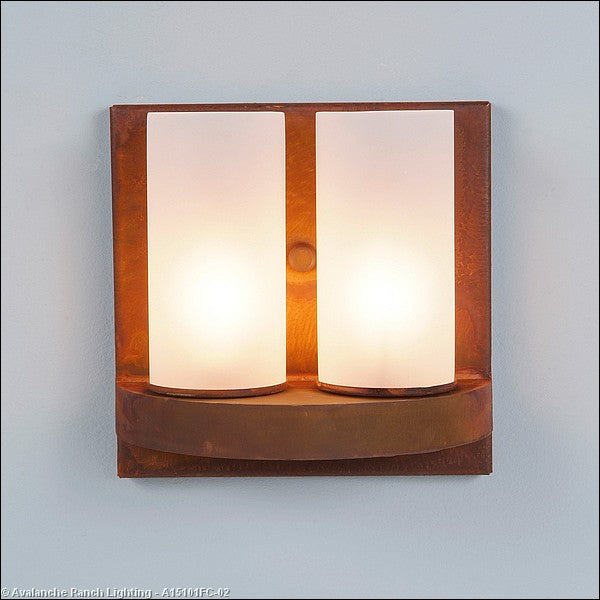 Avalanche Ranch Wisley-Rustic Plain A15101FC-02 Wall Light - Rust Patina