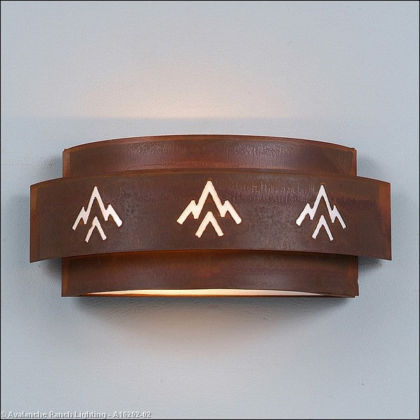 Avalanche Ranch Northridge-Deception Pass A16202-02 Wall Light - Rust Patina