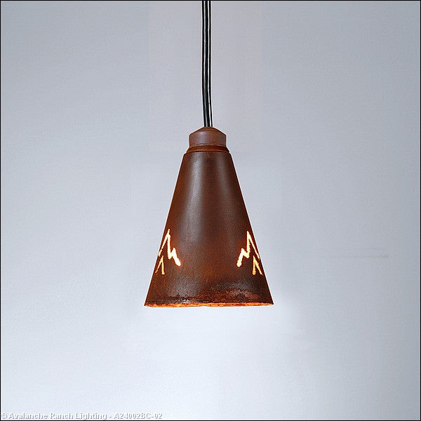 Avalanche Ranch Canyon Rust Patina A24002BC-02 Pendant Light - Rust Patina