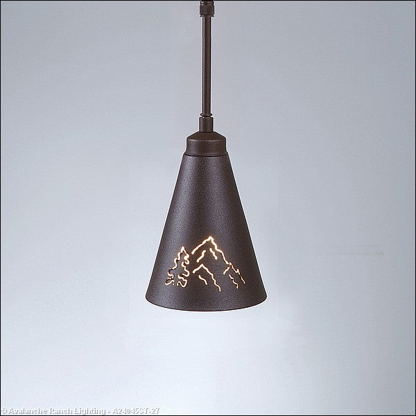 Avalanche Ranch Canyon Rustic Brown A24045ST-27 Pendant Light - Rustic Brown
