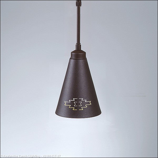 Avalanche Ranch Canyon Rustic Brown A24084ST-27 Pendant Light - Rustic Brown