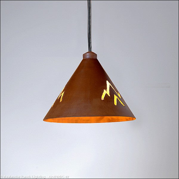Avalanche Ranch Canyon Rust Patina A24102BC-02 Pendant Light - Rust Patina