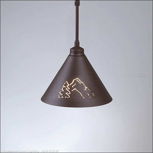 Avalanche Ranch Canyon Rustic Brown A24145ST-27 Pendant Light - Rustic Brown