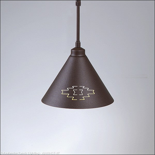 Avalanche Ranch Canyon Rustic Brown A24184ST-27 Pendant Light - Rustic Brown