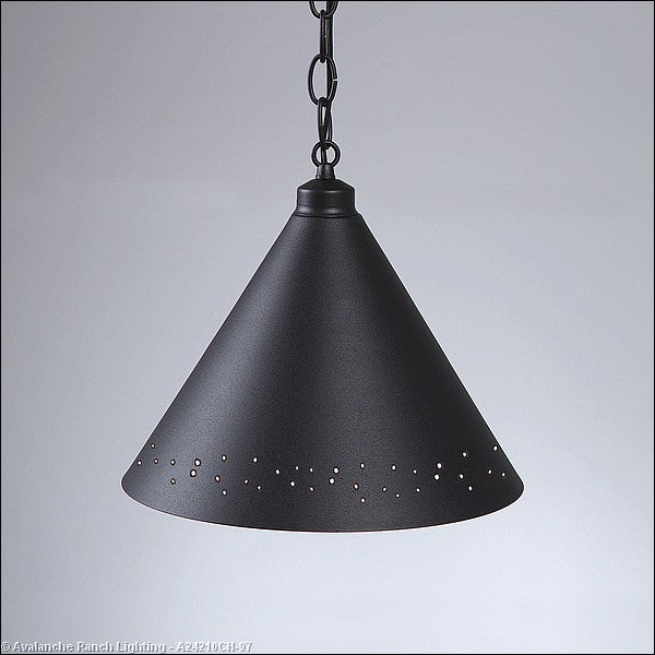 Avalanche Ranch Canyon Black Iron A24210CH-97 Pendant Light - Black Iron