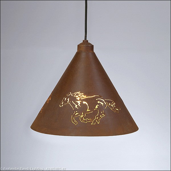 Avalanche Ranch Canyon Rust Patina A24259BC-02 Pendant Light - Rust Patina