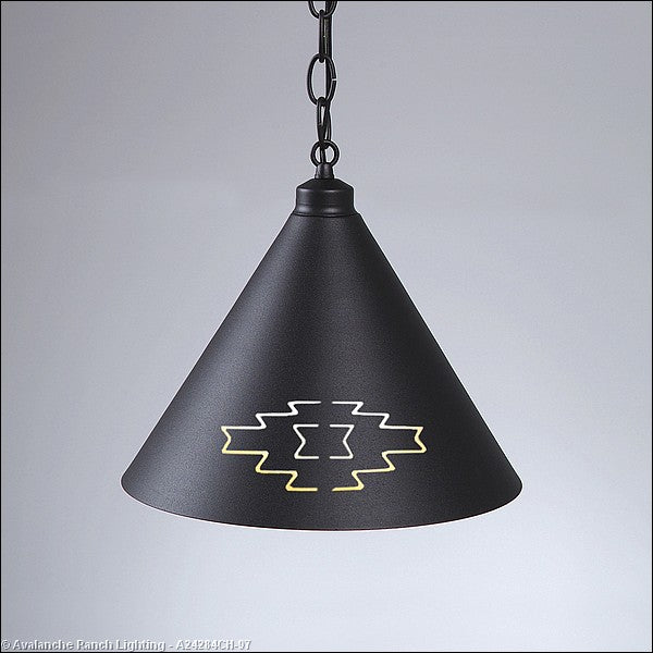 Avalanche Ranch Canyon Black Iron A24284CH-97 Pendant Light - Black Iron
