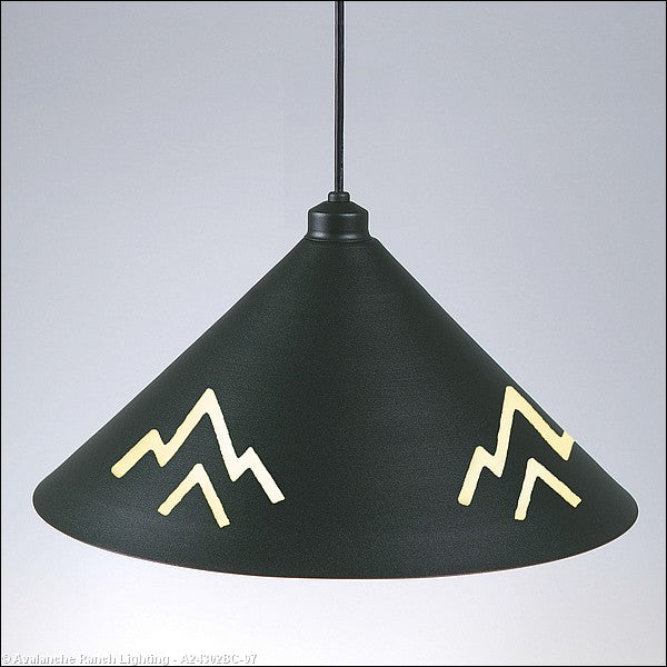 Avalanche Ranch Canyon Black Iron A24302BC-97 Pendant Light - Black Iron