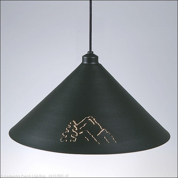 Avalanche Ranch Canyon Black Iron A24345BC-97 Pendant Light - Black Iron