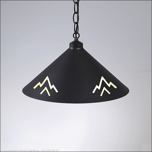 Avalanche Ranch Canyon Black Iron A24402CH-97 Pendant Light - Black Iron