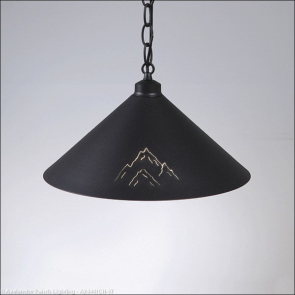 Avalanche Ranch Canyon Black Iron A24441CH-97 Pendant Light - Black Iron