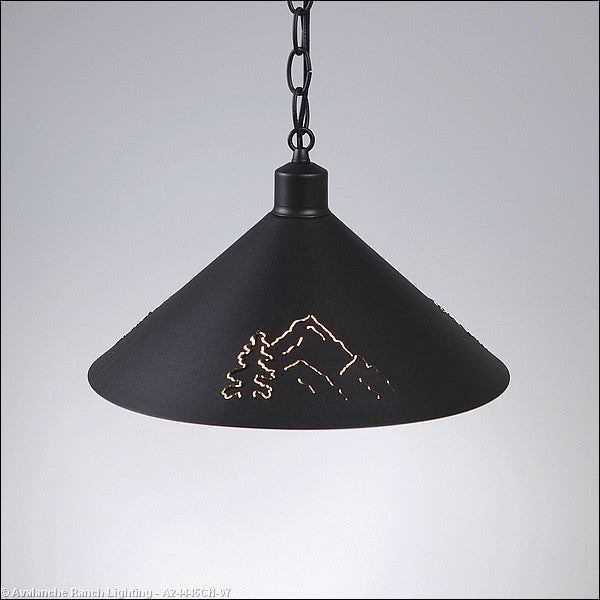 Avalanche Ranch Canyon Black Iron A24445CH-97 Pendant Light - Black Iron