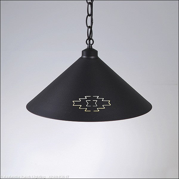 Avalanche Ranch Canyon Black Iron A24484CH-97 Pendant Light - Black Iron