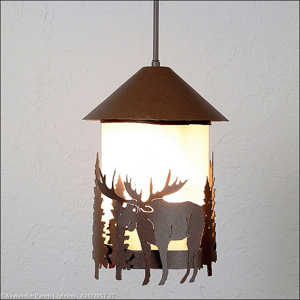 Avalanche Ranch Vista A25728ST-27 Pendant Light - Rustic Brown