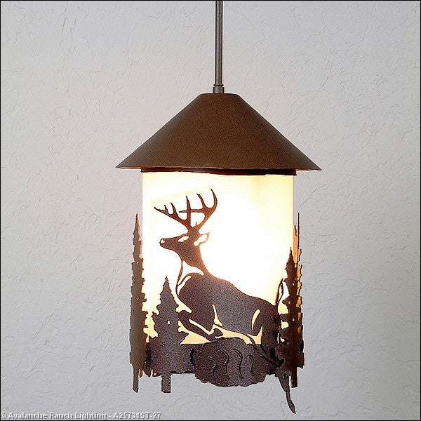 Avalanche Ranch Vista A25731ST-27 Pendant Light - Rustic Brown