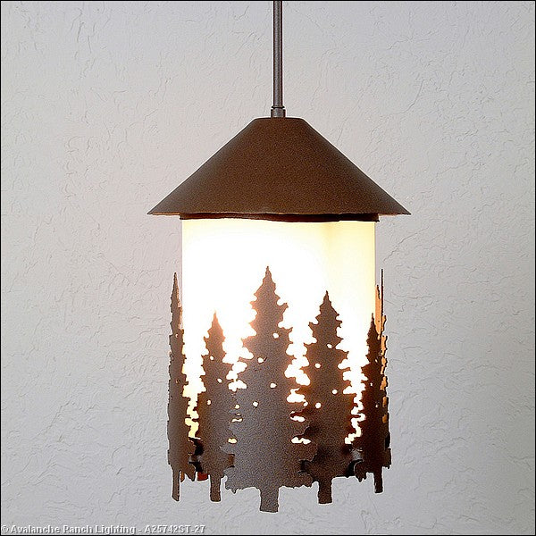 Avalanche Ranch Vista A25742ST-27 Pendant Light - Rustic Brown