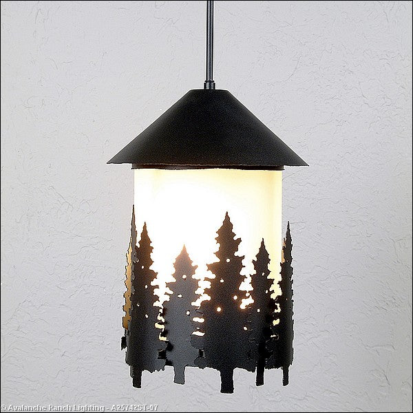 Avalanche Ranch Vista A25742ST-97 Pendant Light - Black Iron