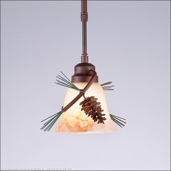 Avalanche Ranch Sienna-Pine Cone A28520AS-ST-04 Pendant Light - Pine Green/Rust Patina
