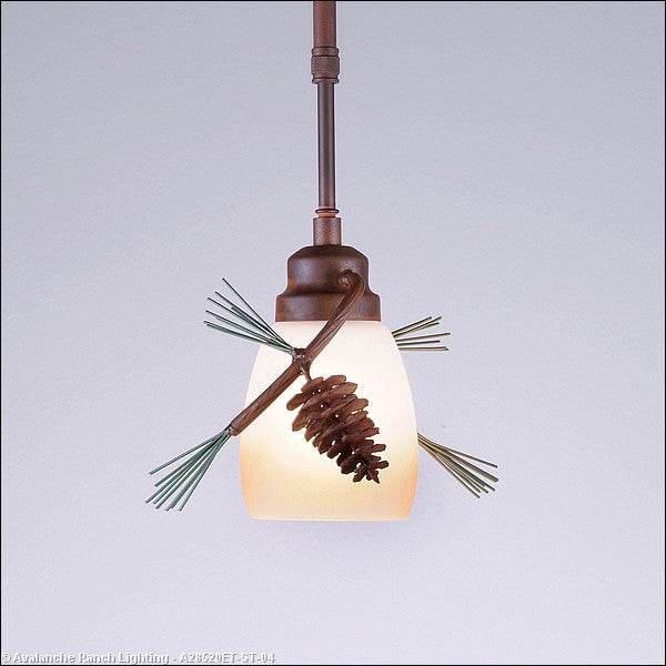 Avalanche Ranch Sienna-Pine Cone A28520ET-ST-04 Pendant Light - Pine Green/Rust Patina