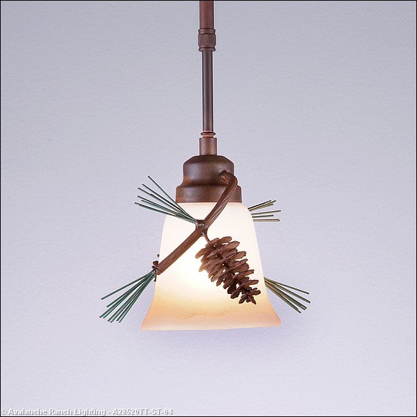 Avalanche Ranch Sienna-Pine Cone A28520TT-ST-04 Pendant Light - Pine Green/Rust Patina