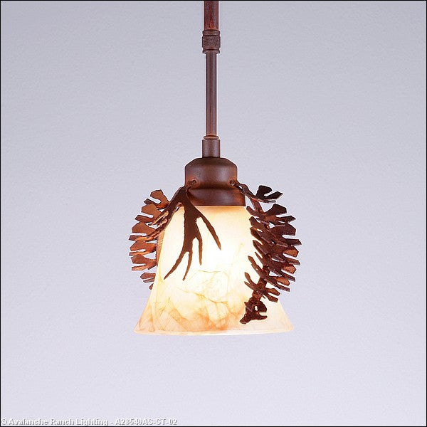 Avalanche Ranch Sienna-Spruce Cone A28540AS-ST-02 Pendant Light - Rust Patina