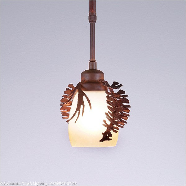 Avalanche Ranch Sienna-Spruce Cone A28540ET-ST-02 Pendant Light - Rust Patina