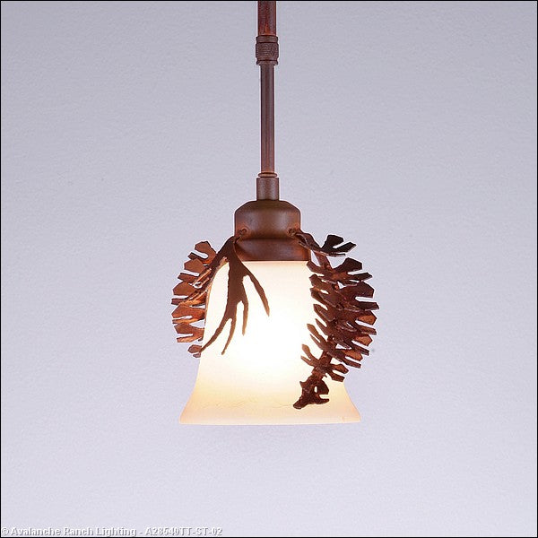 Avalanche Ranch Sienna-Spruce Cone A28540TT-ST-02 Pendant Light - Rust Patina