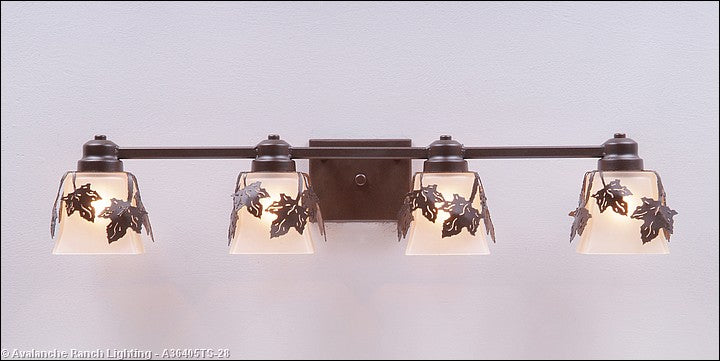 Avalanche Ranch Woodland A36405TS-28 Bath Vanity Light - Dark Bronze Metallic
