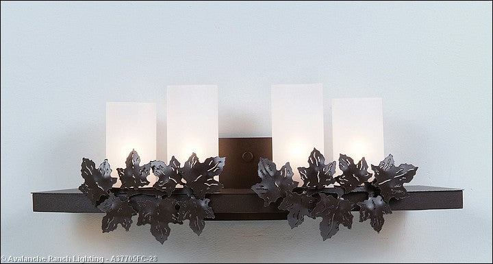 Avalanche Ranch Wisley A37705FC-28 Bath Vanity Light 25 in. wide - Dark Bronze Metallic