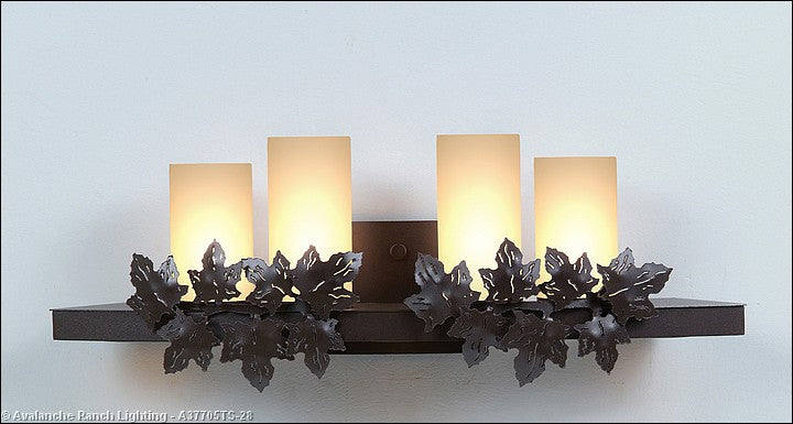 Avalanche Ranch Wisley A37705TS-28 Bath Vanity Light 25 in. wide - Dark Bronze Metallic
