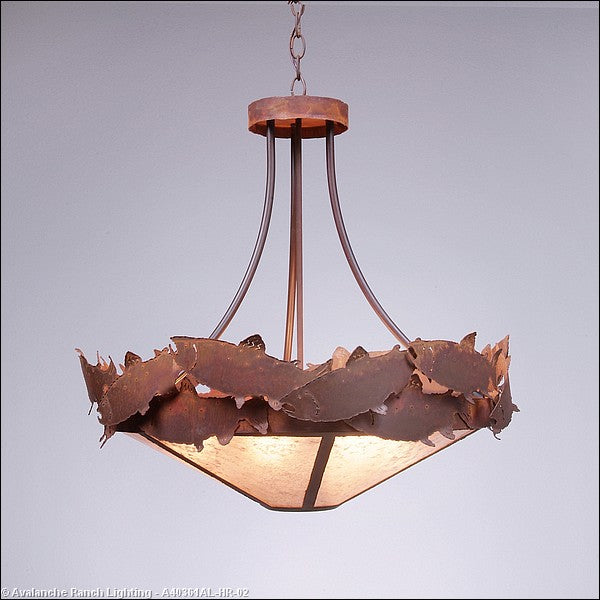 Avalanche Ranch Crestline-Salmon A40361AL-HR-02 Pendant Light - Rust Patina