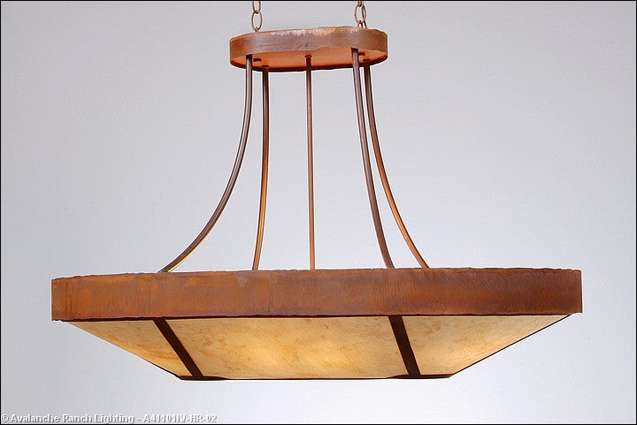 Avalanche Ranch Ridgemont-Rustic Plain Rust Patina A41101IV-HR-02 Pendant Light - Rust Patina