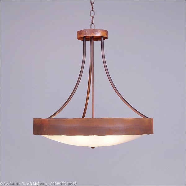 Avalanche Ranch Ridgemont-Rustic Plain Rust Patina A41901FC-HR-02 Pendant Light - Rust Patina
