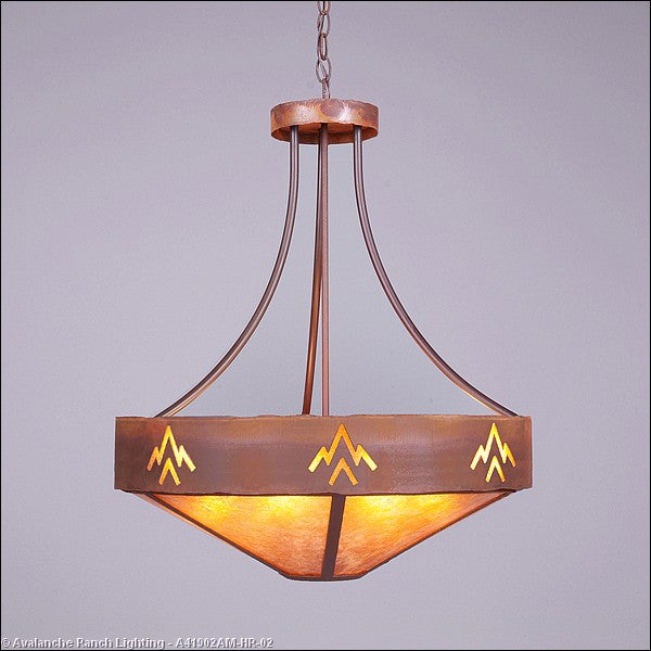Avalanche Ranch Ridgemont-Deception Pass A41902AM-HR-02 Pendant Light - Rust Patina