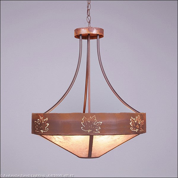 Avalanche Ranch Ridgemont-Maple Cutout A41906AL-HR-02 Pendant Light - Rust Patina