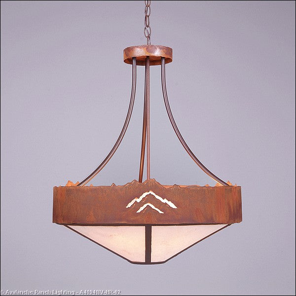 Avalanche Ranch Ridgemont-Mountain Cutout A41941IV-HR-02 Pendant Light - Rust Patina