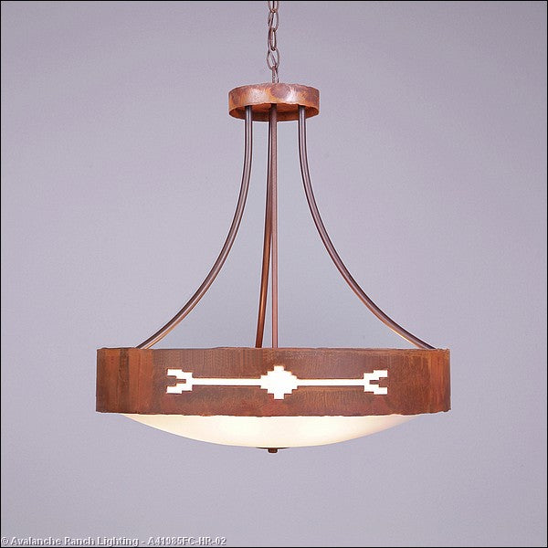 Avalanche Ranch Ridgemont-Del Rio A41985FC-HR-02 Pendant Light - Rust Patina